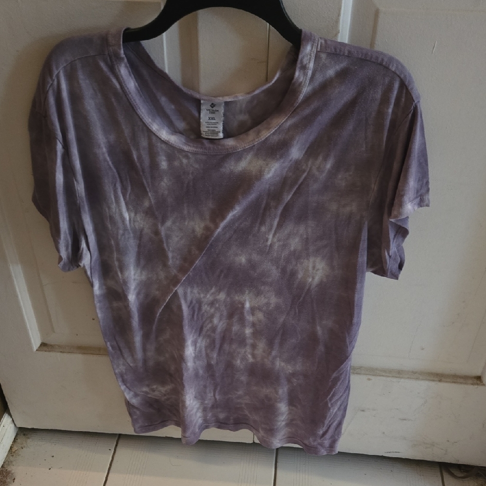 Purple Tie Dye Short Sleeve Tee